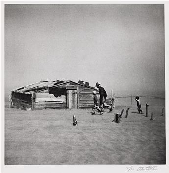 ARTHUR ROTHSTEIN (1915-1985) Dust Storm, Cimarron County, Oklahoma. 1936; printed circa 1980.                                                    